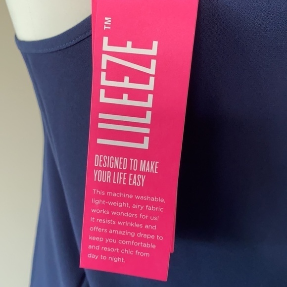 Lilly Pulitzer Dusk Lileeze Tank Top True Navy Camisole Sz XS NEW - Picture 8 of 12